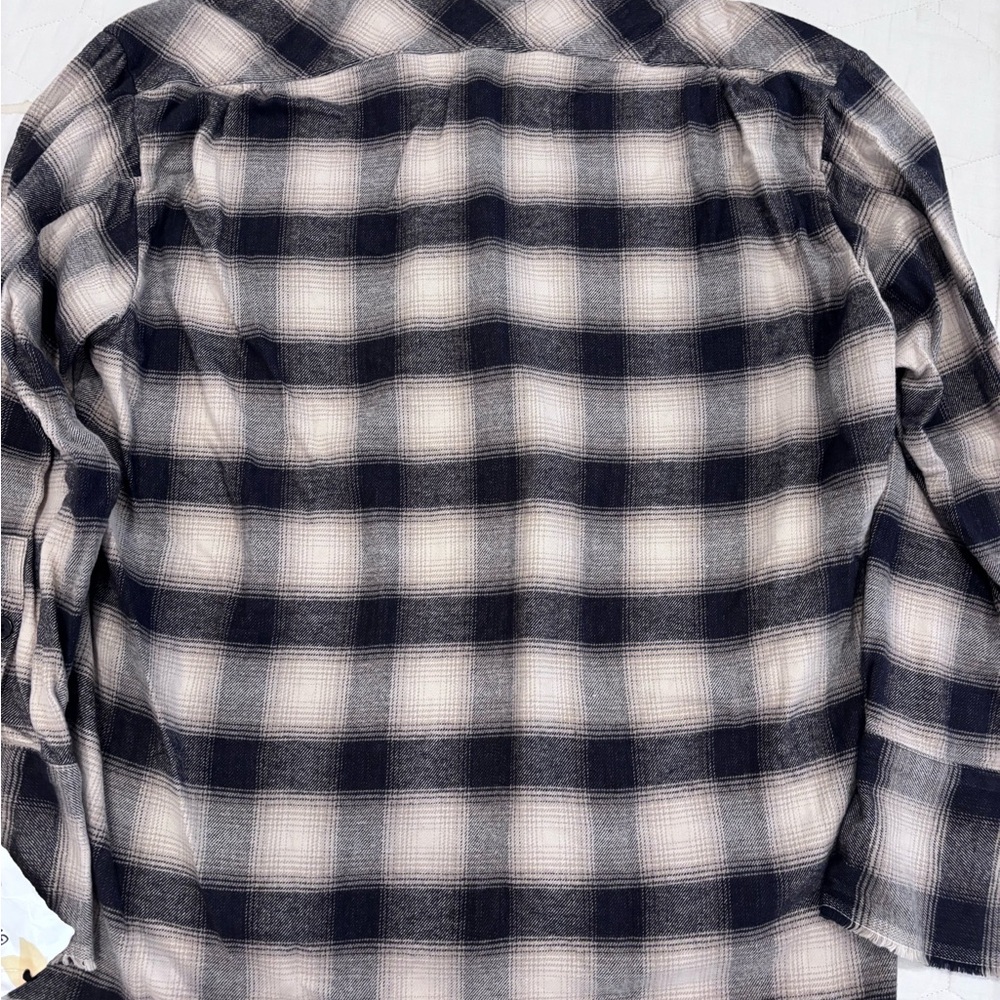 Greg Lauren Beige Plaid Boxy Shirt - NWT! - Picture 2 of 5
